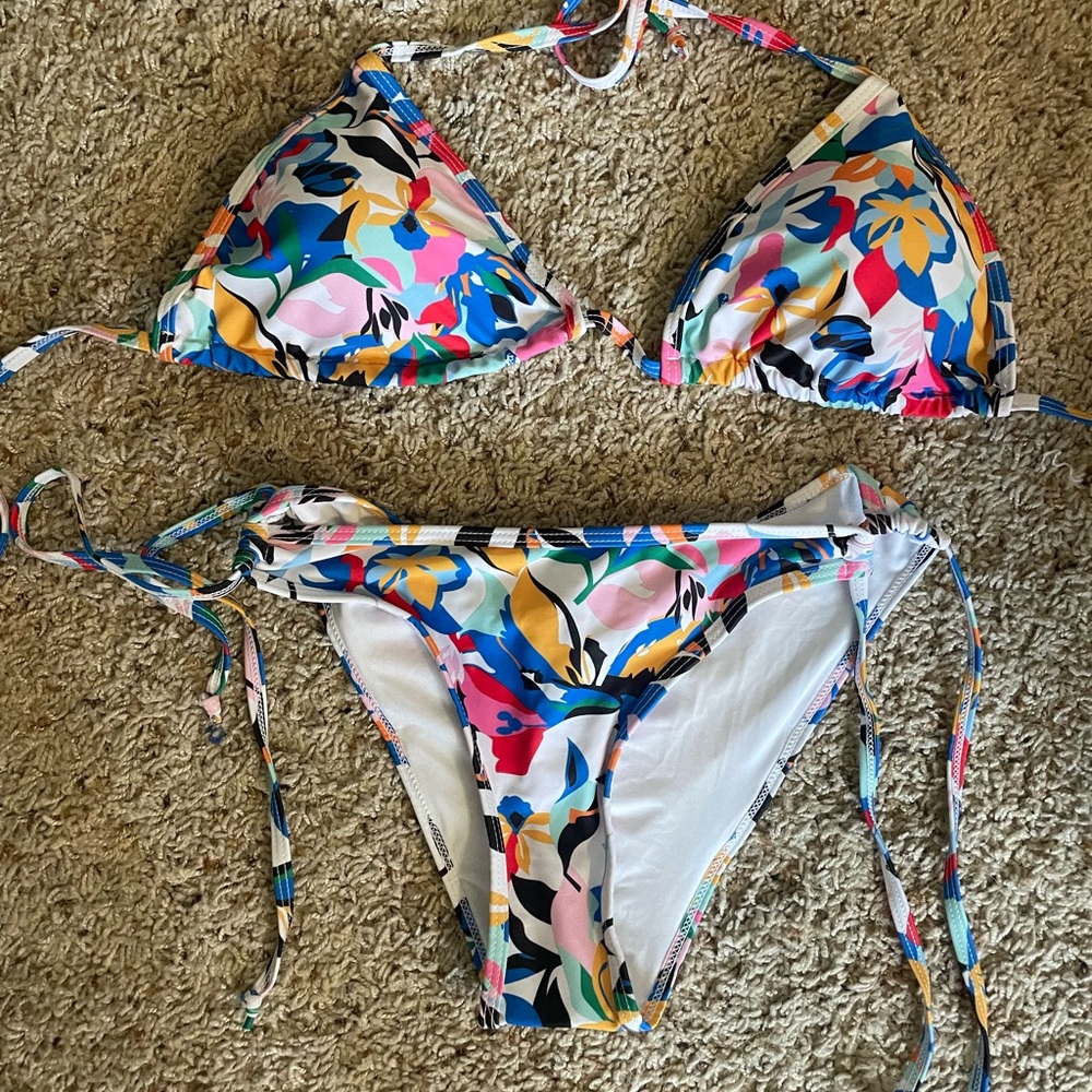 Colorful Floral Bikini Set